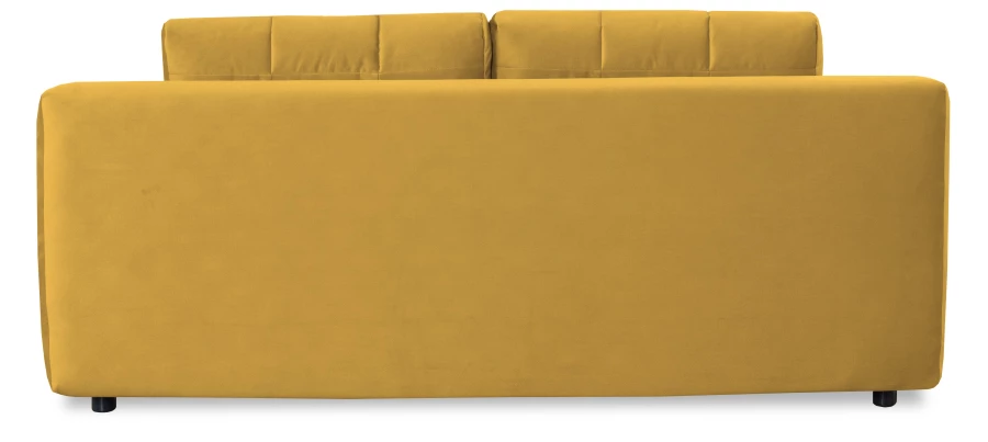 Диван-кровать Флорида, велюровый, горчично-желтый, 201х90х90 см (изображение №4)