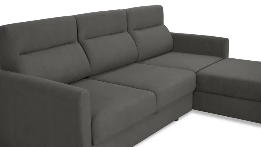 Диван-кровать, Марсель со спальным местом,серый 228х160х97 см (изображение №5)