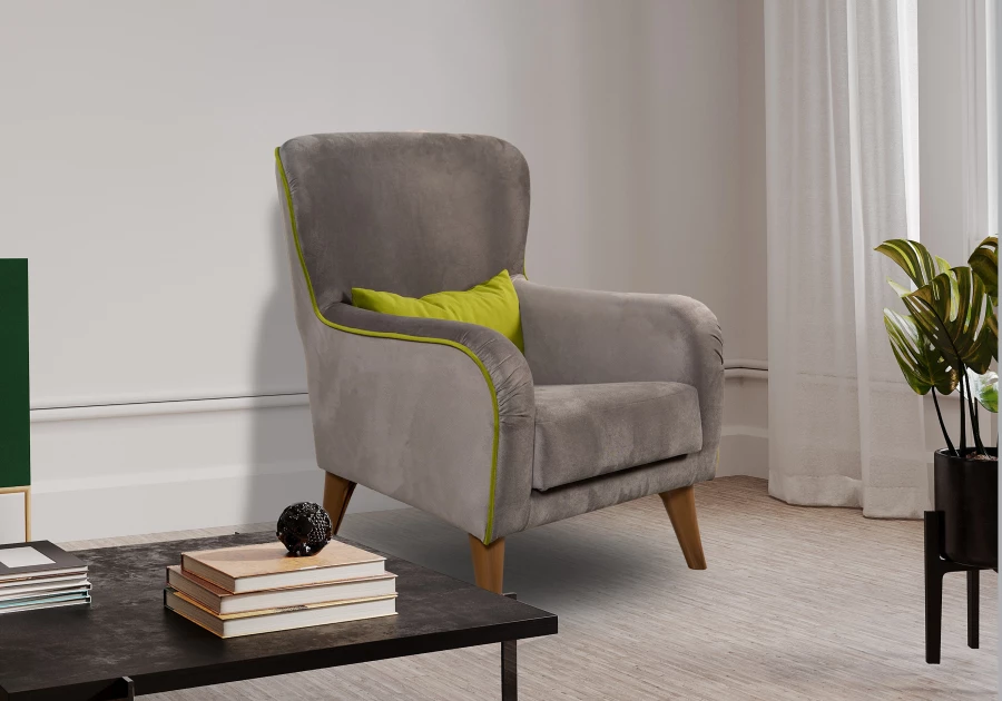 Кресло мягкое Вояж 7, анатомическое, графитовый, 72х94х94 см (изображение №9)