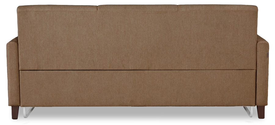 Прямой диван-кровать Марсель, велюровый, какао, 223х90х99 см (изображение №6)