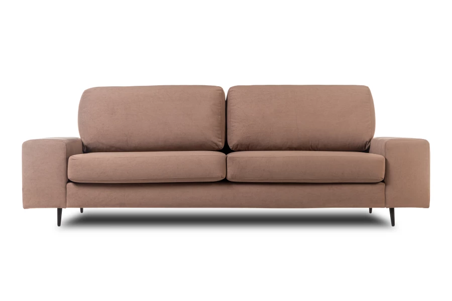 Диван-кровать Натали, велюровый, раскладной, какао, 251х104х88 см (изображение №6)