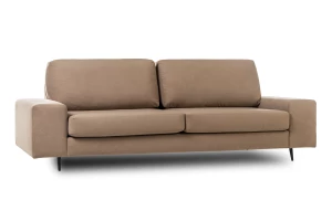 Диван-кровать Натали, велюровый, раскладной, темно-бежевый, 251х104х88 см