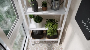 Стеллаж 5 полок - аналог IKEA/IVAR/ИВАР/УДОРА/ ИКЕА,  89x210x30см, белый