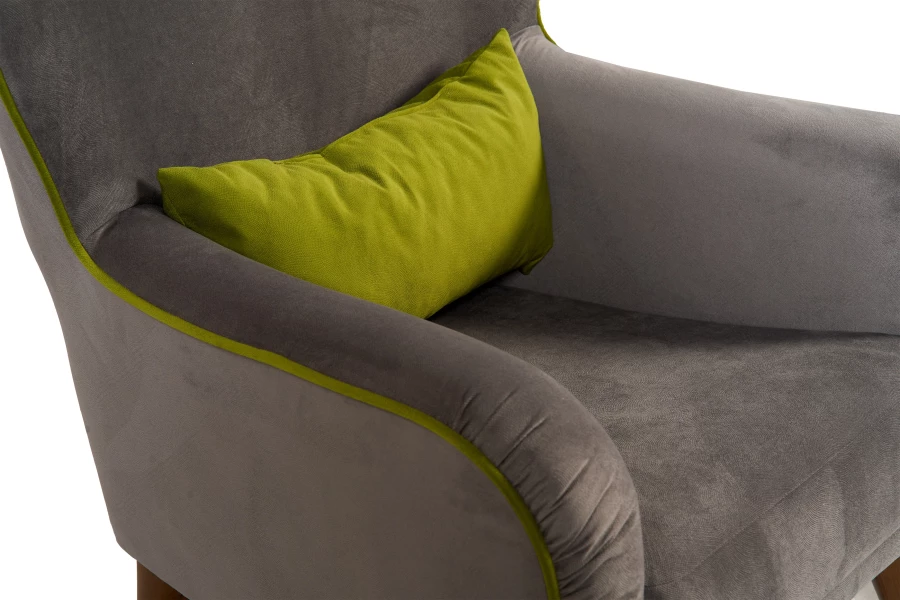 Кресло мягкое Вояж 7, анатомическое, графитовый, 72х94х94 см (изображение №8)