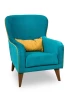 Кресло мягкое Вояж 7, анатомическое, бирюзовый, 72х94х94 см