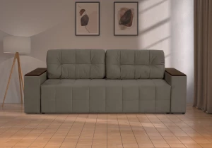 Второе фото. Диван-кровать Элегант, песочно-серый, 253х106х99 см