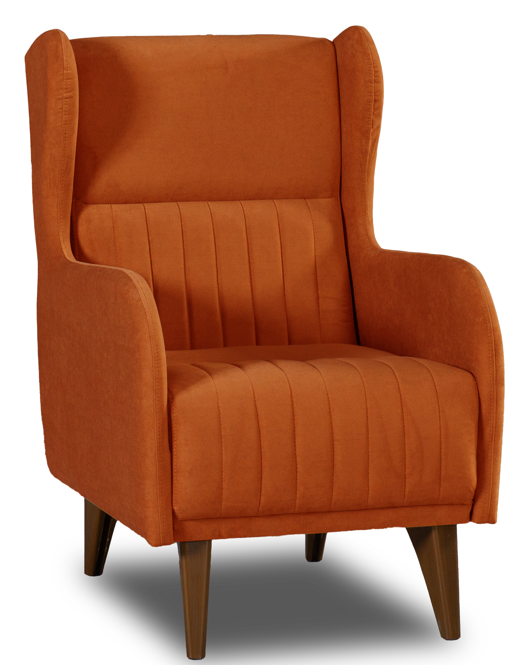 Кресло мягкое Градара, велюр, анатомическое, терракотовый, 66х84х102 см