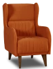 Кресло мягкое Градара, велюр, анатомическое, терракотовый, 66х84х102 см