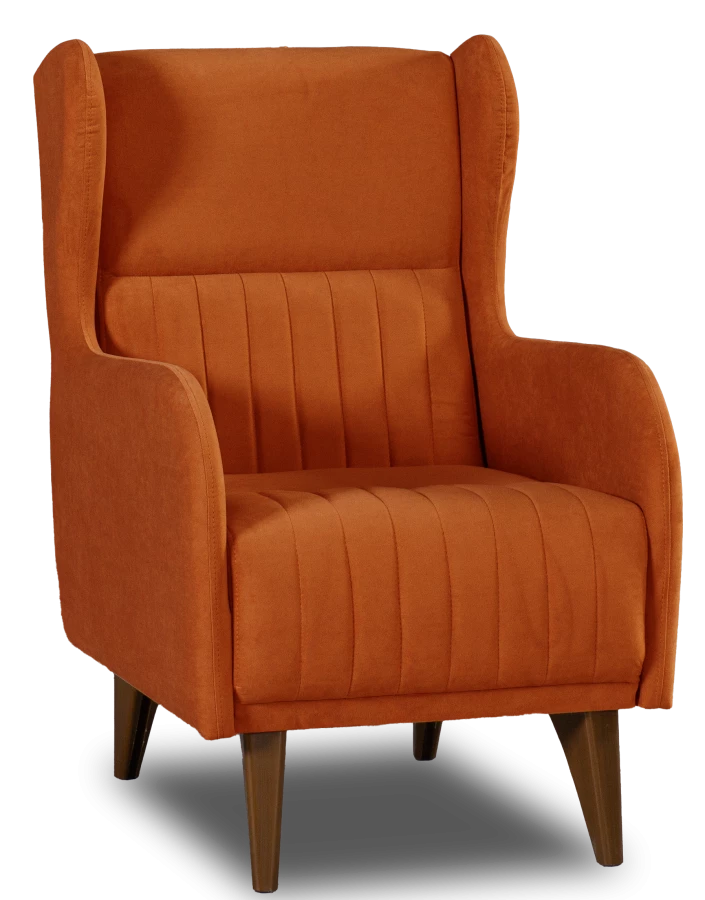 Кресло мягкое Градара, велюр, анатомическое, терракотовый, 66х84х102 см (изображение №1)