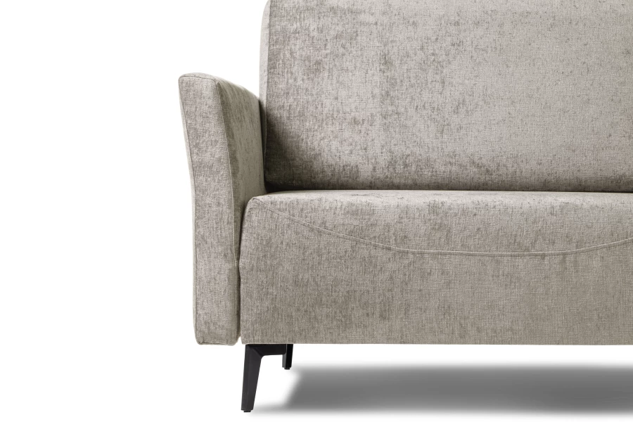 Диван-кровать Тенериф 2, велюровый, раскладной, песочный шенилл, 334х156х93 см (изображение №3)