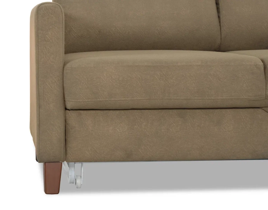 Диван-кровать Марсель со спальным местом, серо-песочный 228х97х160 см (изображение №3)