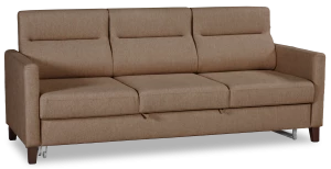 Прямой диван-кровать Марсель, велюровый, какао, 223х90х99 см