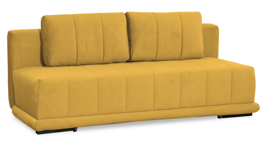 Диван-кровать Флорида, велюровый, горчично-желтый, 201х90х90 см (изображение №7)