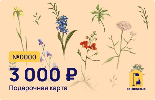 Подарочная карта на 3 000 руб. (дизайн Поле) (изображение №1)