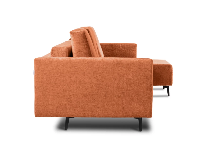 Диван-кровать Тенериф 2, велюровый, раскладной, терракотовый шенилл, 334х156х93 см (изображение №6)