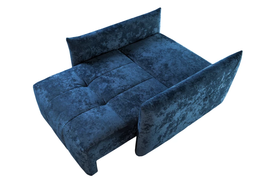 Кресло Таип 2, темно-синий велюр, 138х128х86 см (изображение №6)