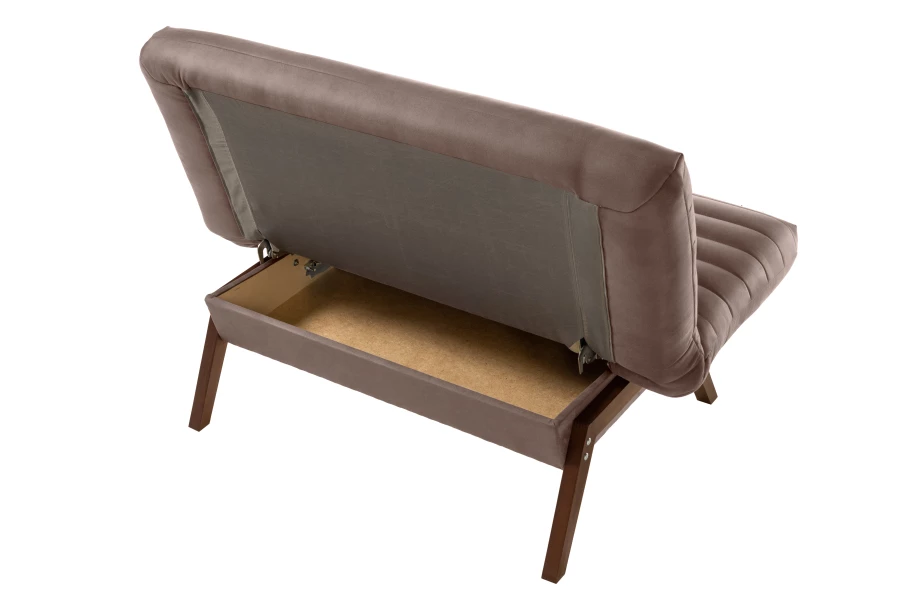 Кресло Каир, кофейная замша, 130х73х88 см (изображение №4)