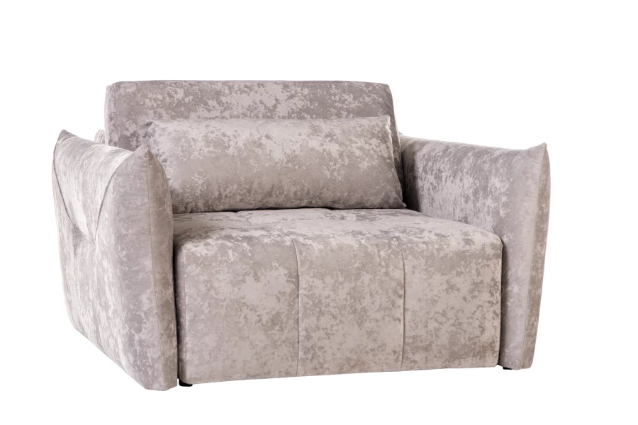 Кресло Таип 2, серо-песочный велюр, 138х128х86 см (изображение №1)