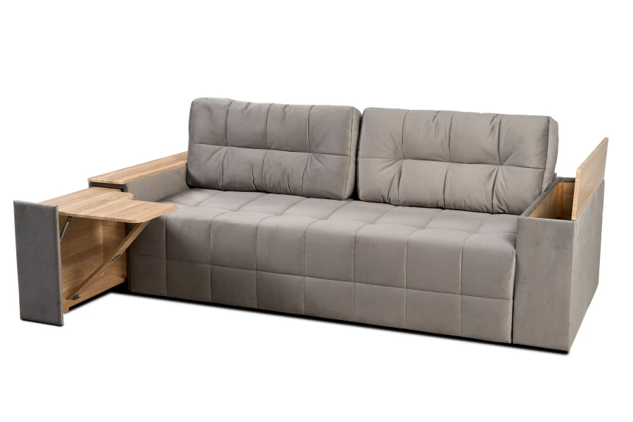 Диван-кровать Элегант 2022, серый 253х106х99 см (изображение №17)