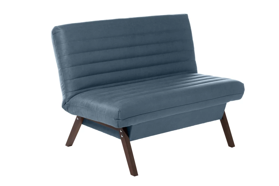 Кресло Каир, сине-серая замша, 130х73х88 см (изображение №9)