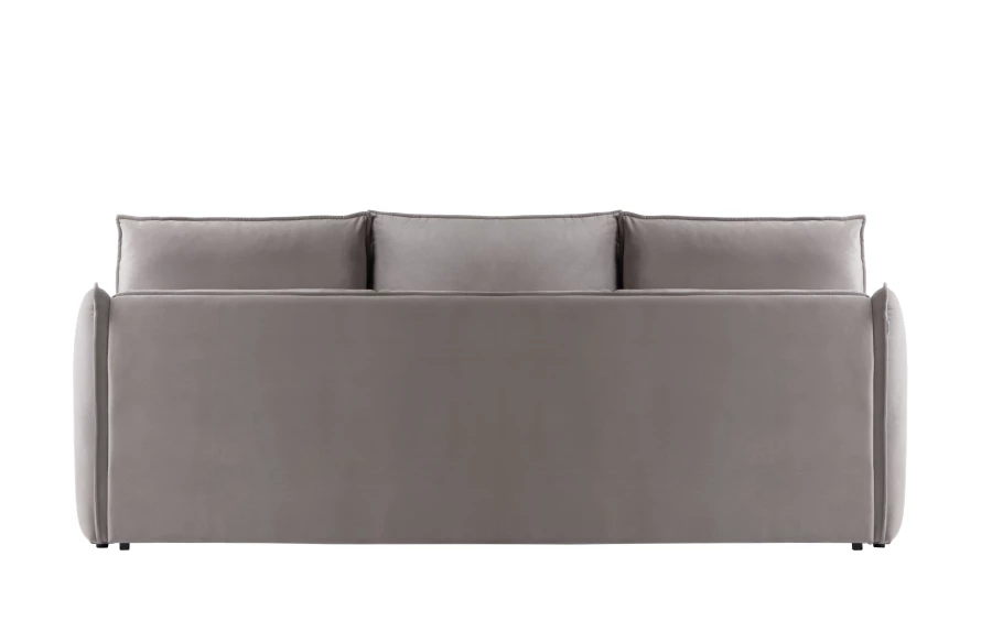 Диван-кровать Френк , велюровый, раскладной, светло-серый, 255х121х95 см (изображение №5)