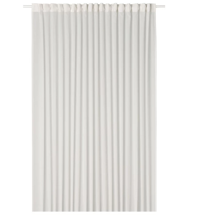 ROSENROBINIA Полупрозрачная штора, 1 шт., белая, 300х250 см (изображение №1)