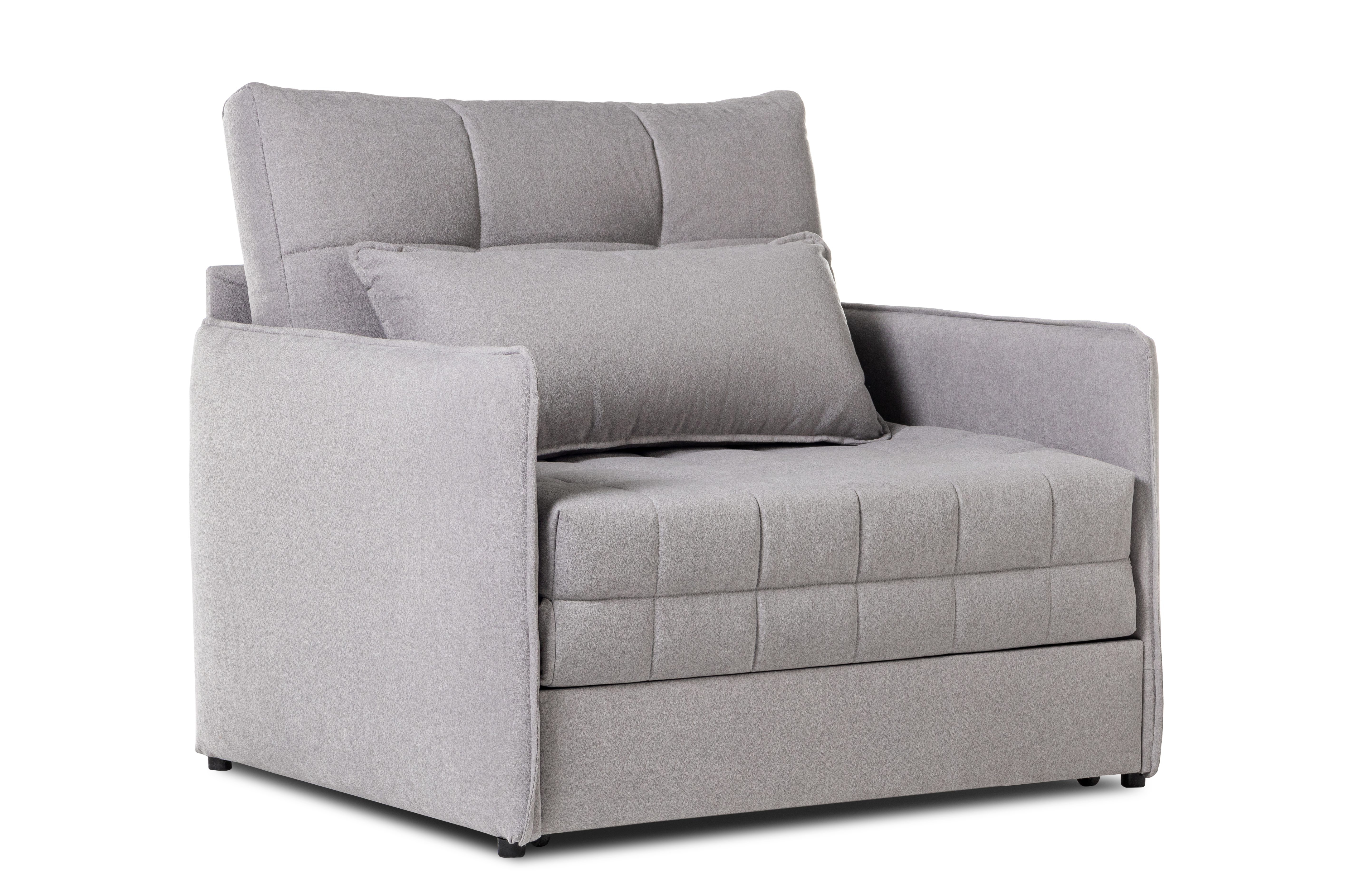 Кресло-кровать Панда, светло-серый, 112х101х100 см