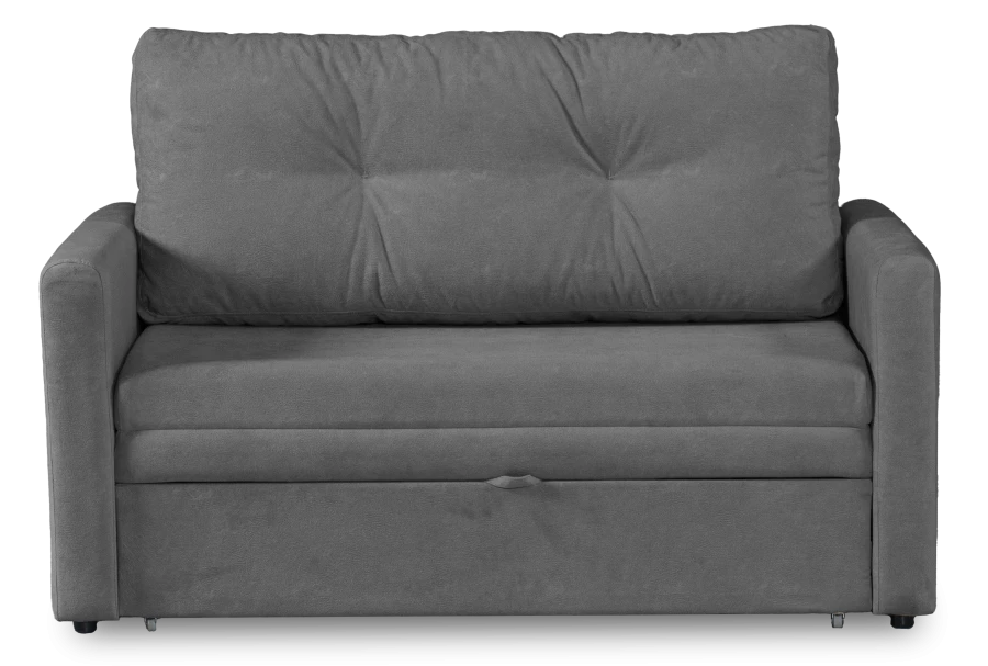 Диван-кровать Юнат 120, раскладной, серый с мелкими разводами, 142х87х94 см (изображение №2)