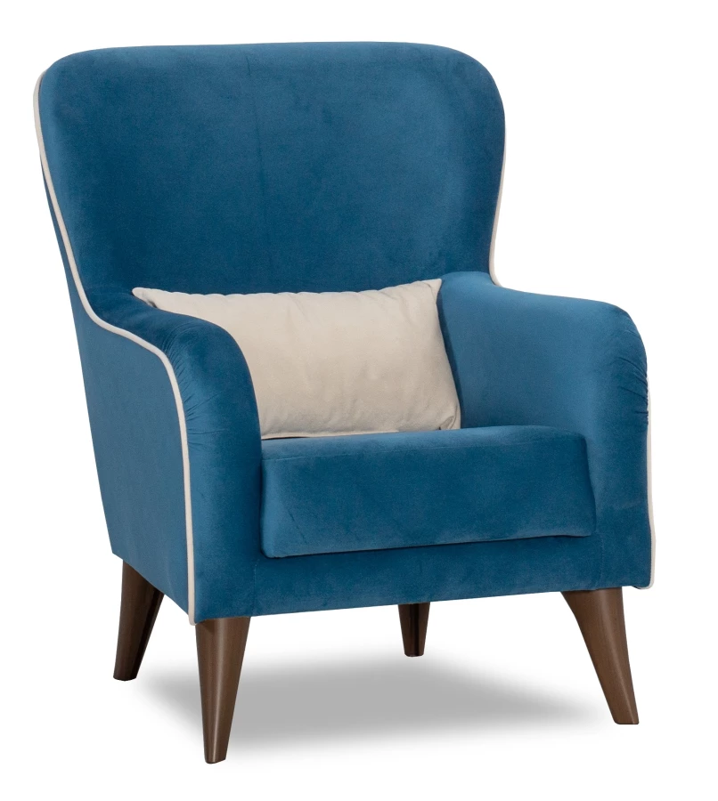 Кресло мягкое Вояж 7, анатомическое, синий, 72х94х94 см (изображение №1)