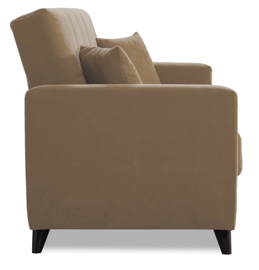 Диван-кровать Бетти 2, велюровый, раскладной, какао, 236х88х96 см (изображение №4)