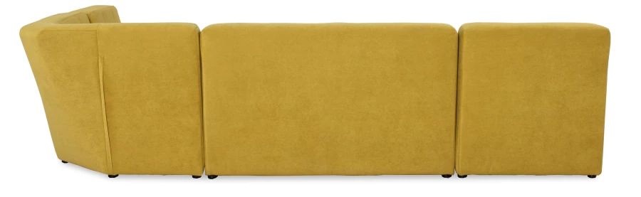 Угловой диван-кровать Палладиум 2, модульный, горчичный,  325х185х88 см (изображение №10)