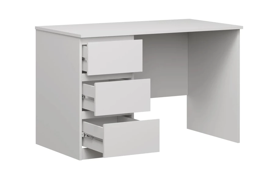 Письменный стол 3 ящика Кастор - аналог IKEA KULLEN,115,6х65х75,белый (изображение №2)