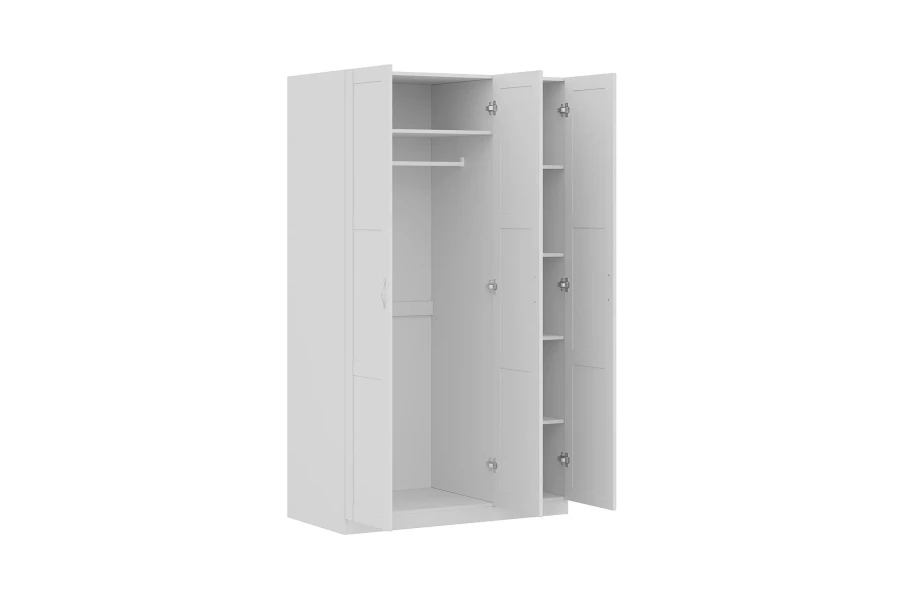 Шкаф трехстворчатый Пегас - аналог IKEA BRIMNES,116,9х58х202,белый (изображение №2)