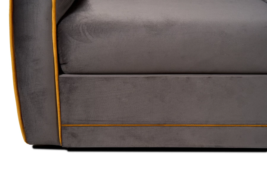 Угловой диван-кровать Блистер 2, песочно-серый, 259х183х97 см (изображение №3)