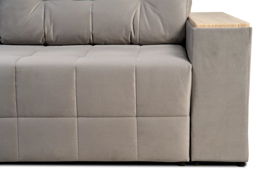 Диван-кровать Элегант 2022, серый 253х106х99 см (изображение №4)