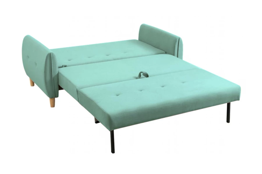 Диван-кровать раскладной Тога, фисташковый велюр, 170х92х82 см (изображение №6)