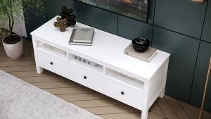 Тумба под ТВ - аналог IKEA HEMNES / ХЕМНЭС/ ХЕМНЕС / КЫМОР / ИКЕА 148х57х47 см, белый