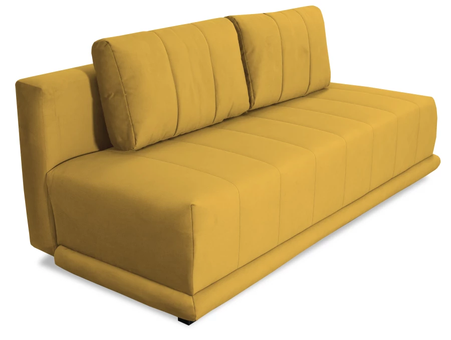 Диван-кровать Флорида, велюровый, горчично-желтый, 201х90х90 см (изображение №10)