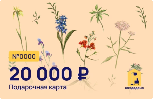 Подарочная карта на 20 000 руб. (дизайн Поле) (изображение №1)