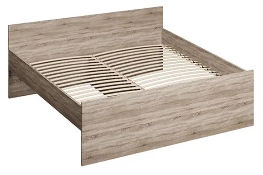 Кровать двойная ОРИОН - аналог IKEA BRIMNES 160х200 см, сонома (изображение №1)