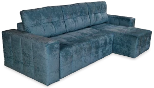 Угловой диван-кровать Реал, светло-синий, 228х160х97 см