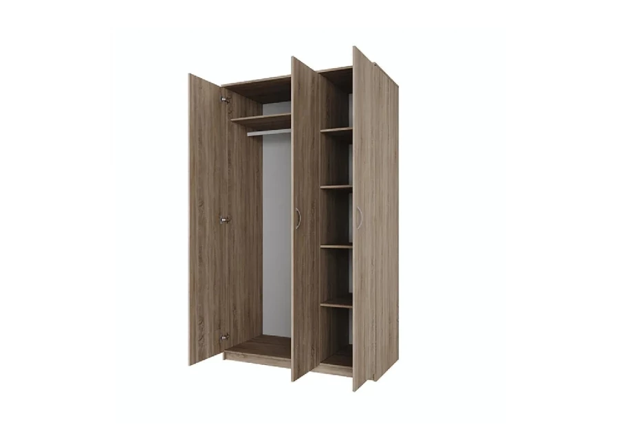 Шкаф трехстворчатый Пегас - аналог IKEA KLEPPSTAD,116х58х202,сонома (изображение №3)