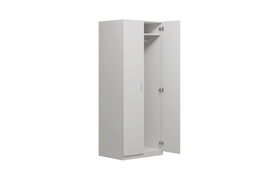 Шкаф 2 дверный Пегас - аналог IKEA KLEPPSTAD,78х58х202,белый (изображение №2)