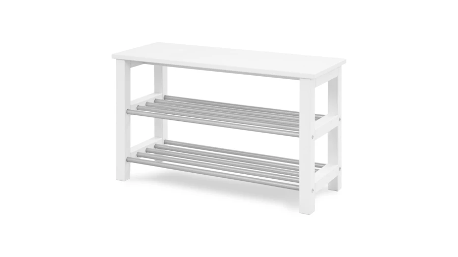 Полка для обуви - аналог IKEA/МИЧА/ИКЕА, 85x34см, белый (изображение №1)