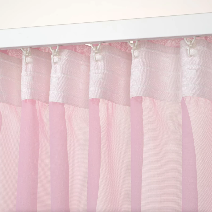 Гардина - аналог IKEA REVLUMMER, 250х300 см, розовый ИКЕА (изображение №4)