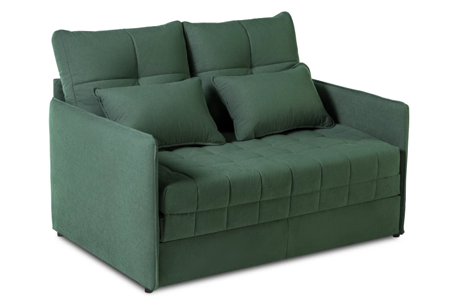 Диван-кровать Панда, велюровый, раскладной, зеленый, 145х101х100 см (изображение №4)