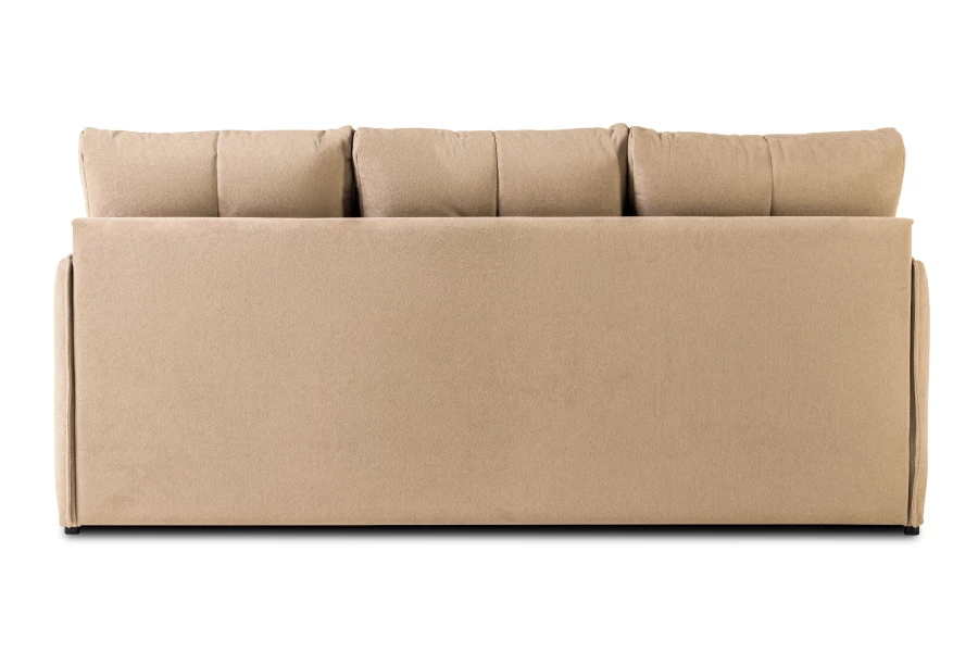 Диван-кровать Панда, велюровый, раскладной, бежевый, 215х92х100 см (изображение №7)