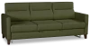 Прямой диван-кровать Марсель, велюровый, темно-зеленый, 223х90х99 см