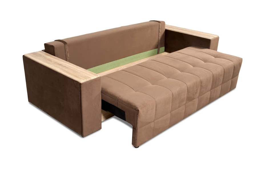 Диван-кровать Элегант 2022 ,коричневый 253х106х99 см (изображение №13)