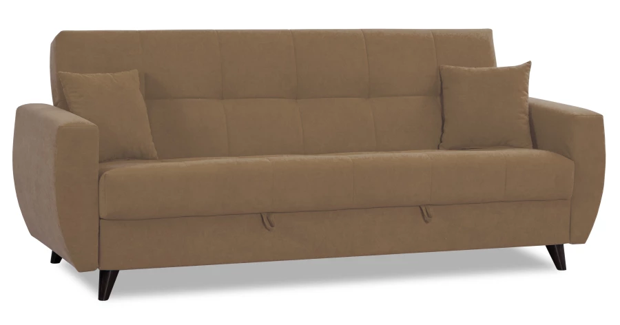 Диван-кровать Бетти 2, велюровый, раскладной, какао, 236х88х96 см (изображение №3)